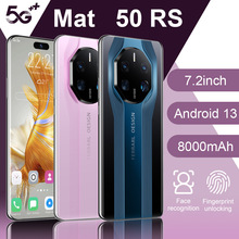 跨境手机Mat 50 RS安卓智能手机2G+16G内存外贸新款高清7.2寸屏幕