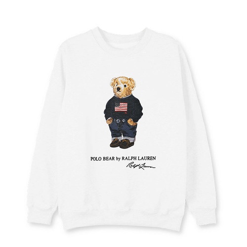 TWICE Nayeon Airport Edition Crew Neck Sweatshirt Matching Outfit Cute Teddy Bear Long Sleeve Top with Fleece Autumn/Winter Trend