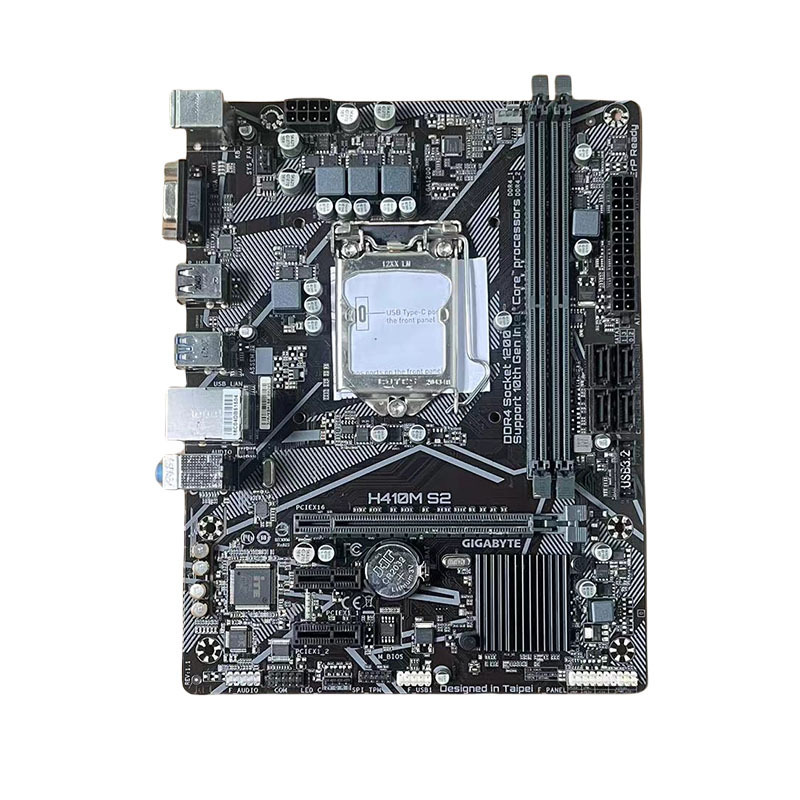 技嘉H410M-S2主板支持10代LGA1200针CPU内存DDR4台式机电脑适用|undefined