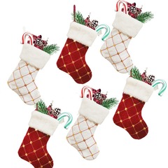 2023スポットクロスボーダー9インチゴールデンスパンコールクリスマスソックス子供用キャンデーギフトバッグクリスマスペンダント
