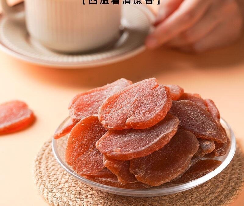 Chen Pi Zi Su Wu Jiang Brown Sugar Ginger Slices 250g x 2 Jars Traditional Herbal Snack in use