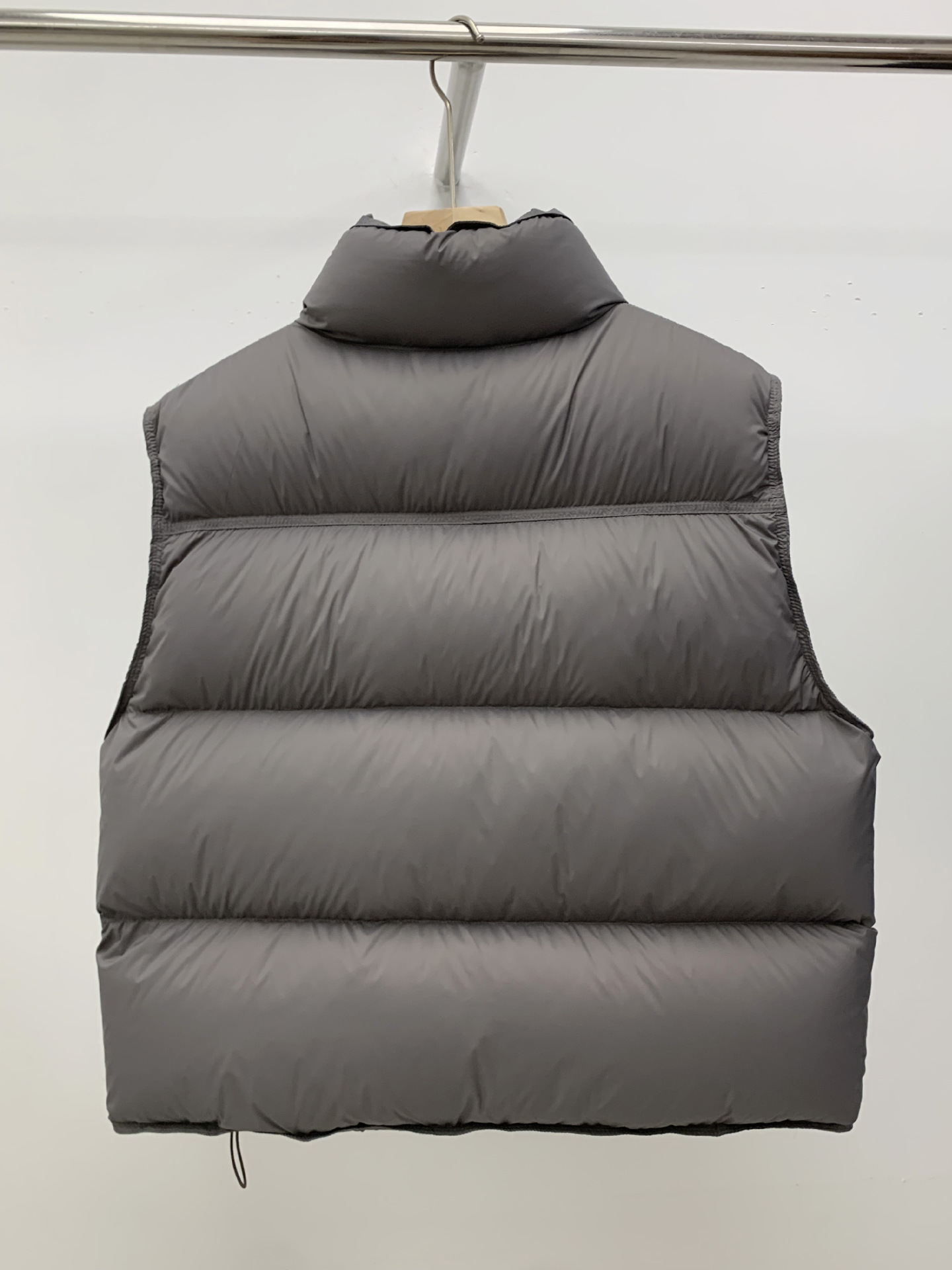 Chaqueta de plumas sin mangas con cuello alto y cuello alto de pato blanco para mujer, estilo coreano, holgada, versátil, ideal para otoño e invierno. Abrigo cálido._voghion.com