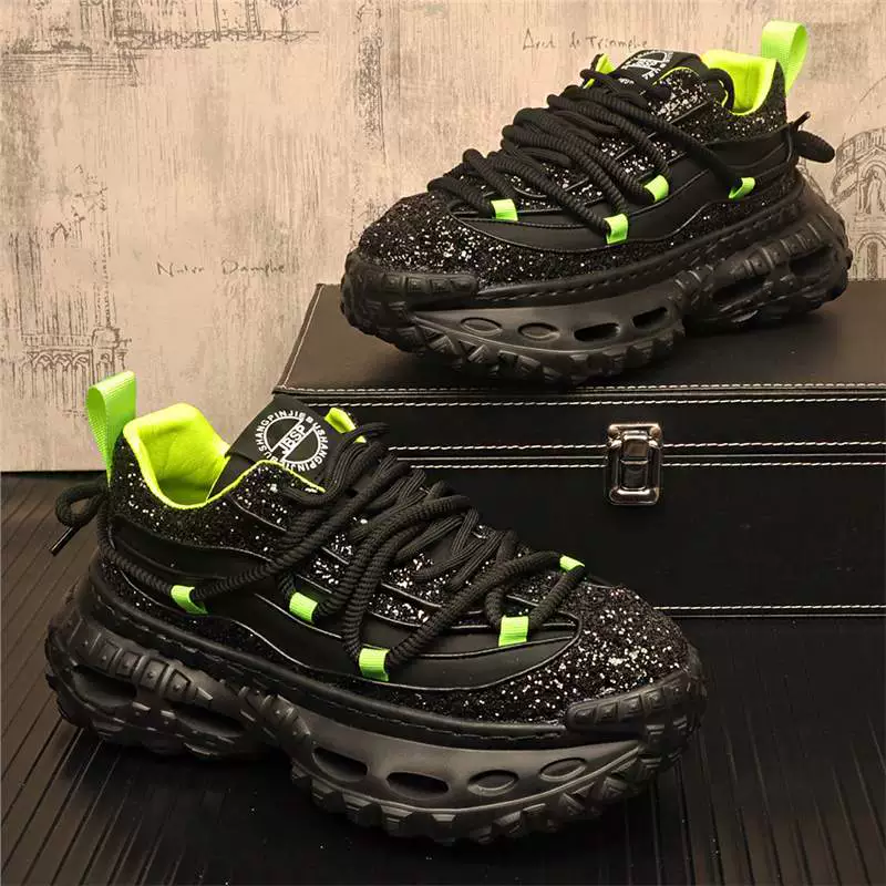 2025 новая мода повседневная обувь мужская толстая подошва легкая спортивная обувь для бега мода s модная мужская обувь