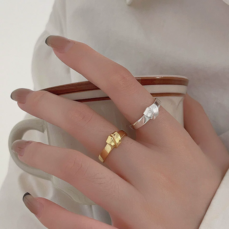 范智乔 Accessory, brand ring, Korean style, silver 925 sample, simple and elegant design
