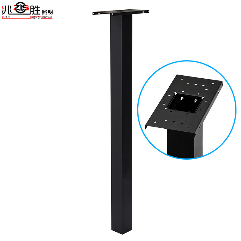 Outdoor mailbox post 1.1m directly buried cross-border hot-selling heavy-duty galvanized steel metal mailbox support rod square shape
