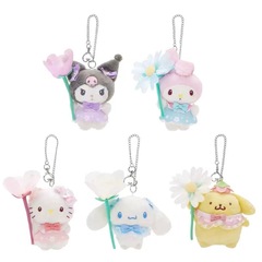 日本の新しいかわいいサンリオエルフファンタジアクロミシナモンドッグメロディーktぬいぐるみキーホルダー