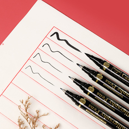 Guangna 205 double-headed beauty pen signature pen large, medium and small script extremely fine soft brush copybook art calligraphy practice pen