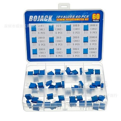 3296W精密可调电阻套装 12种阻值 每种5只 共60只