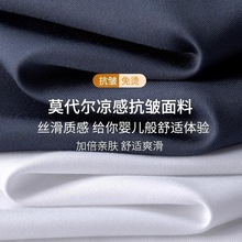 2025跨境秋季新款男士时尚休闲长袖衬衫青年纯色衬衣批发一件代发