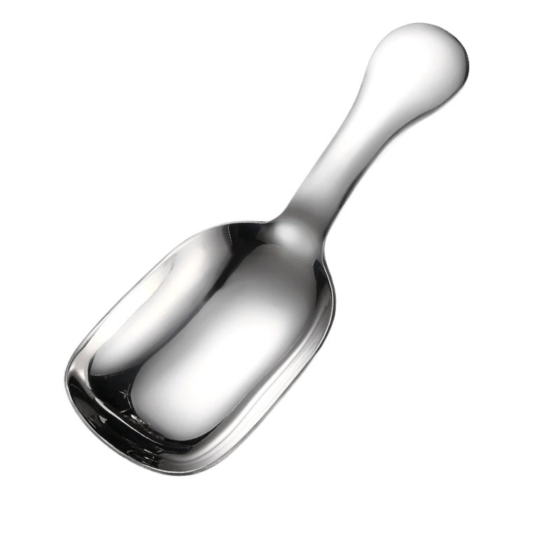 304 Нержавеющая сталь Тяжелая промышленность Твердые товары 18/10 Круглая чайная ложка с короткой ручкой Большая голова Ложка для супа с глубоким ртом Столешница Ложка для рисовой лапши