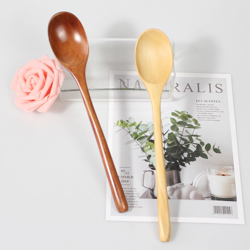 Labelable and Customizable, Dropshipping Available, Handcrafted from Solid Wood Using Traditional Craftsmanship, Hand-Polished, Long-Handled Wooden Soup Spoon Labelable and Customizable, Dropshipping Available, Handcrafted from Solid Wood Using Traditional Craftsmanship, Hand-Polished, Long-Handled Wooden Soup Spoon