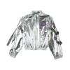 Silver leather jacket
