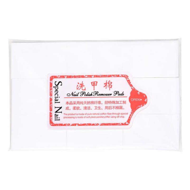 Non-Shedding Hard Cotton Pads for Nail Removal, Disposable Nail Cleaning Pads for Nail Salons, Nail Tool Set Wholesale