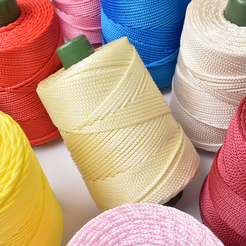 cool hat braided line light body ice silk line ice twine hand woven diy hook bag cushion blanket hollow bright silk coarse wool