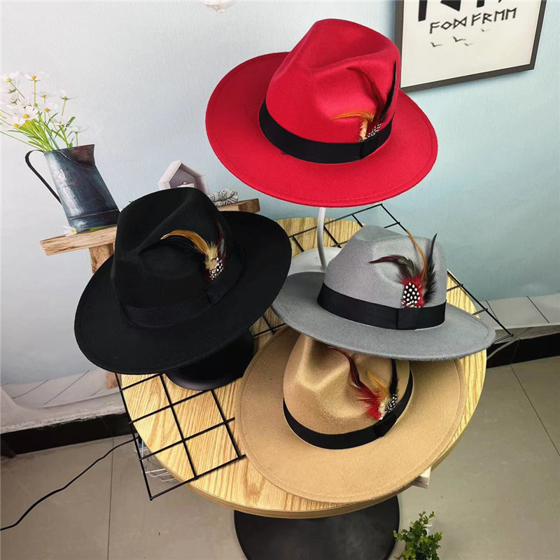 Sombrero de Gala de Ala Ancha para Primavera y Otoño