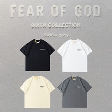 高版本FEAR OF GOD ESSENTIALS FOG加州限定简约款潮男女短袖T恤
