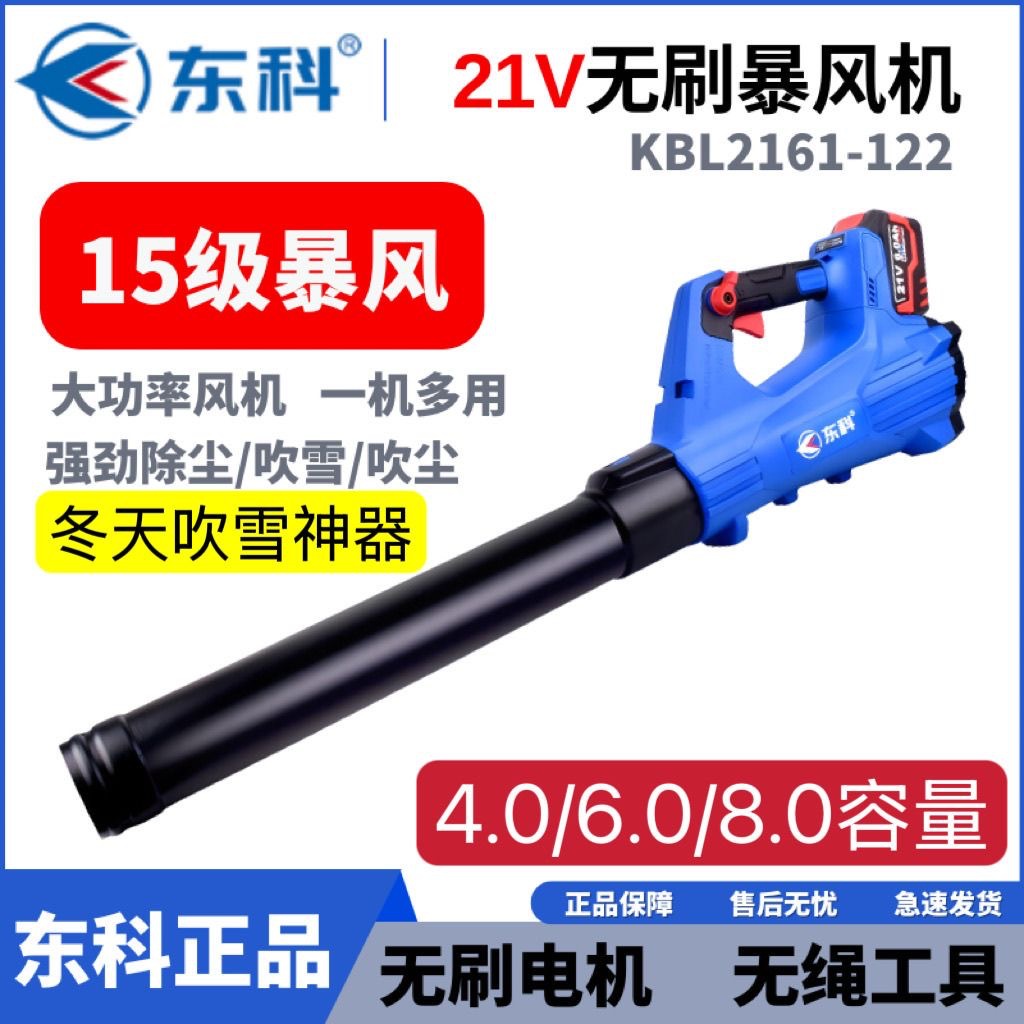 Dongke Brushless Lithium Hair Dryer Dust Collector Rechargeable High-Power Blower Storm Fan Kbl2161-122