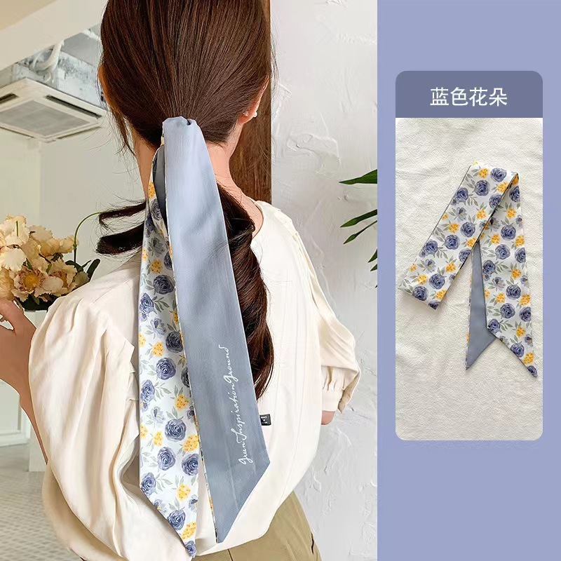 新商品の長条の小さいシルクのタオルのヘアバンドの女性の両面の優雅な紐付けのカバンのリボンのリボンのリボン|undefined