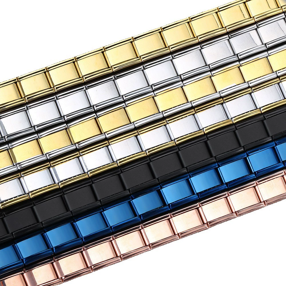 Модульный браслет из нержавеющей стали, браслет, эластичный ремешок для часов, украшения для мужчин и женщин, (торговля через границу), Италия