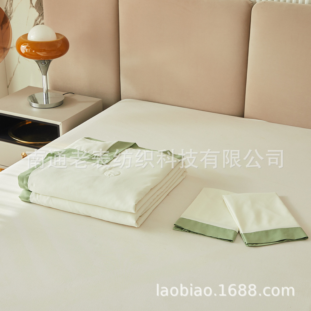 跨境外贸厂家亚马逊速卖通床上用品空调被纯色夏被午休盖被薄被芯