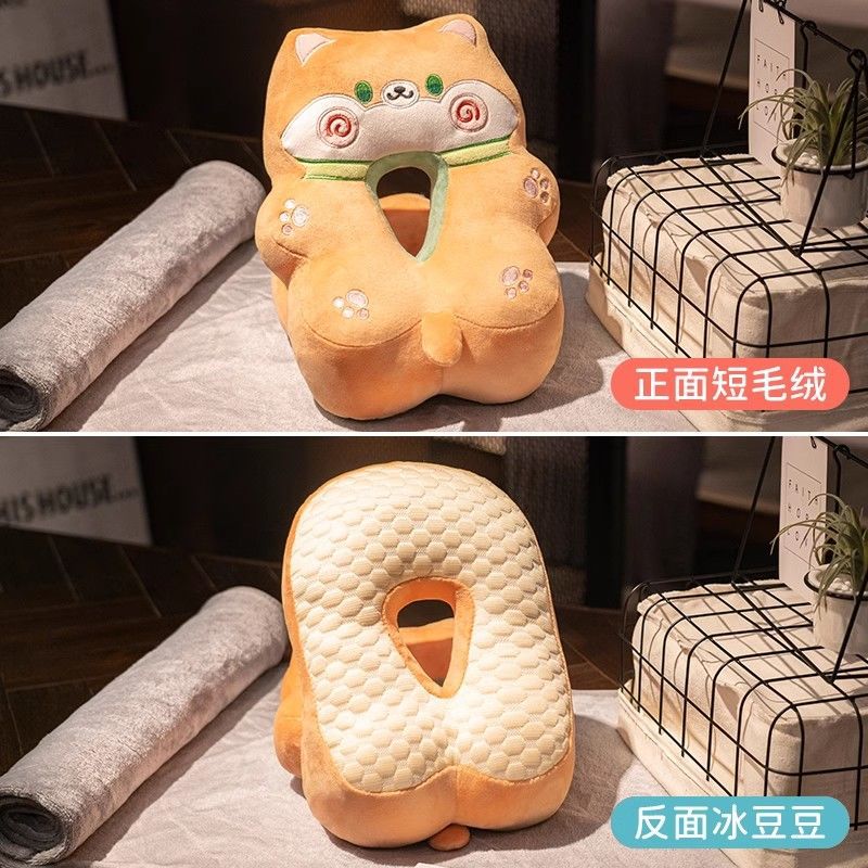 시바견 [낮잠베개 + 그레이 담요 1* 1.7m ]