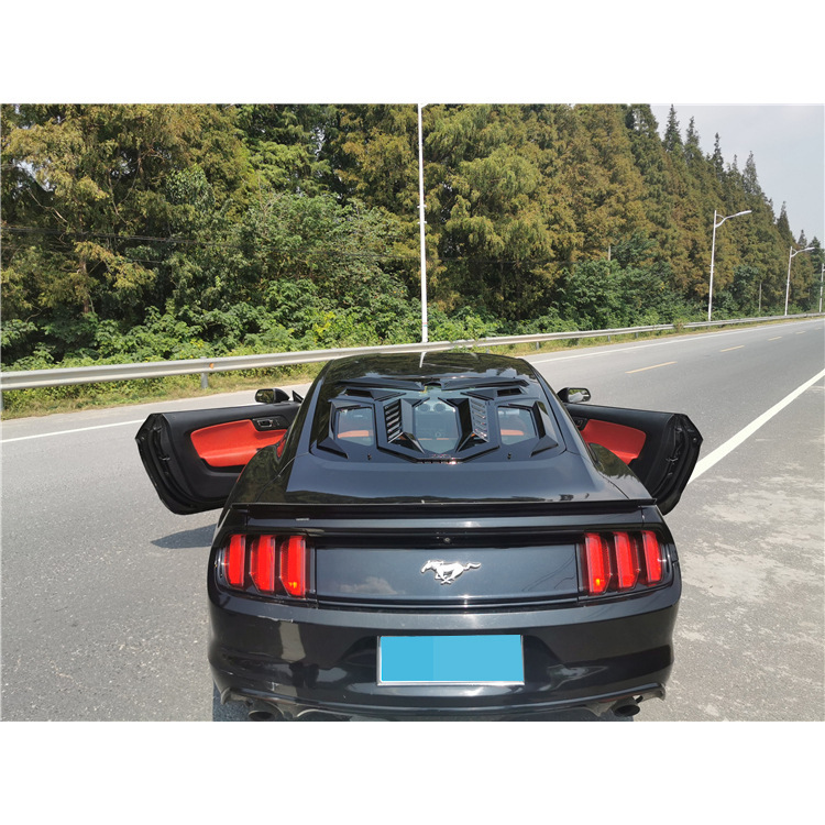 Suitable for 15-22 Mustang Modified Rear Gear Blinds Mustang Rear Windshield Decoration
