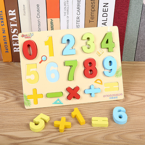 Danny's strange three-dimensional shape alphabet vegetable and animal cognitive board for infants and young children enlightenment three-dimensional puzzle toy