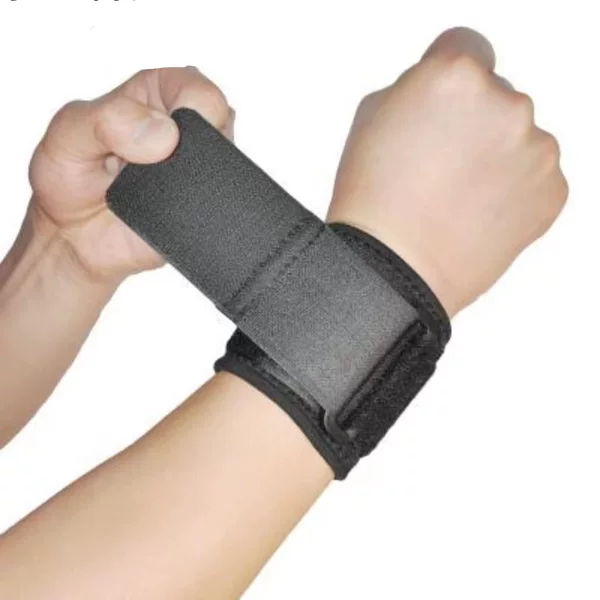 Elastic Compression Wrist Brace for Sprained Joints, Suitable for Sports Like Basketball and Badminton, Adjustable, Wrap-Around, Breathable Protective Bandage Wrist Brace