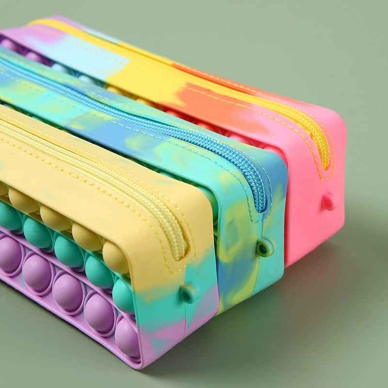 Силиконовый пенал, канцелярия для учащихся начальной школы, новая коллекция, антистресс