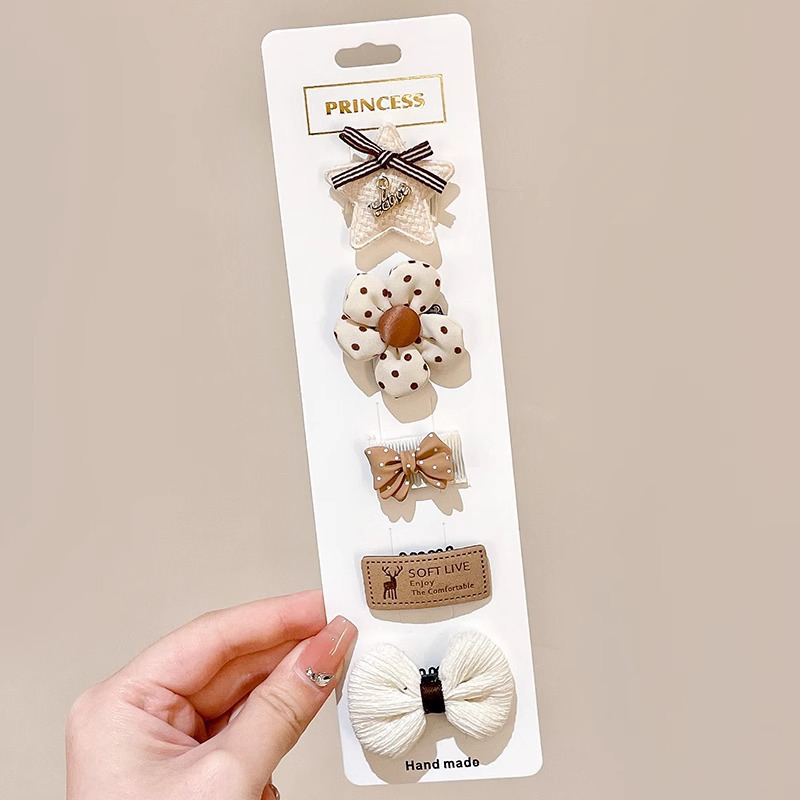 Horquilla de los niños bebé no duele el abrigo del pelo flequillos rotos horquilla tocado niña bebé clip pelo accesorios