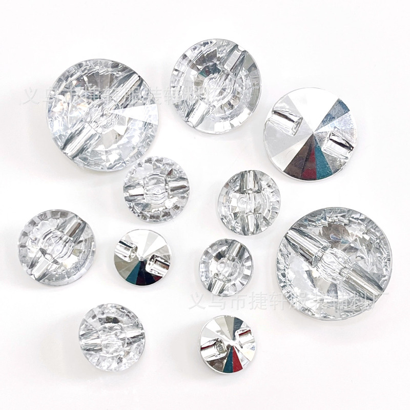 Acrylic Dark Feet Crystal Diamond Satellite Round Button Home Textile Sofa Cushion Clothing Snow Boots Jacket Bedhead Decoration