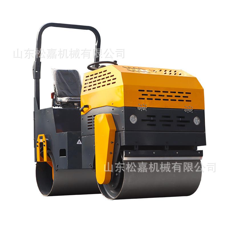 compactor vibratorio de rueda de acero doble para el curado del pavimento de asfalto con rodillo pequeño de 3 toneladas y 5 toneladas