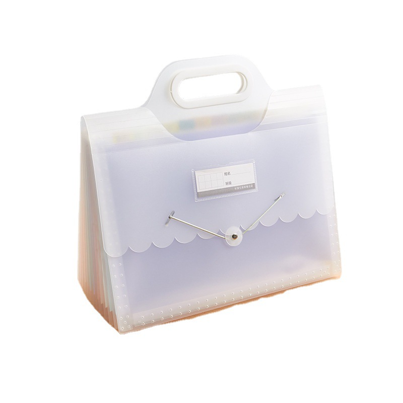 Bolsa de órgano portátil Carpeta bolsa de archivo gratis categoría Índice de clasificación etiqueta bolsa de almacenamiento de papel transparente LIBRO DE INFORMACIÓN image 6