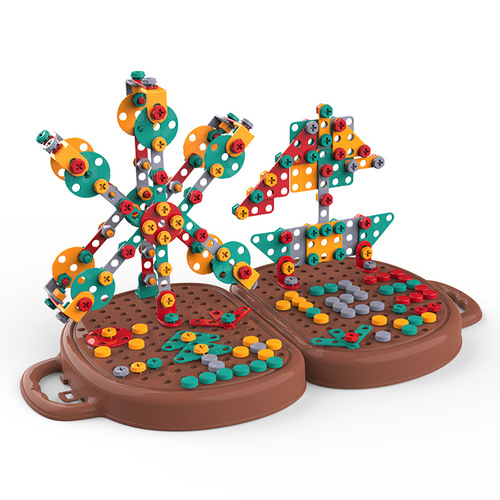 Children's repair tool kit baby intelligence DIY screwdriver assembly toy electric screwdriver screw toy