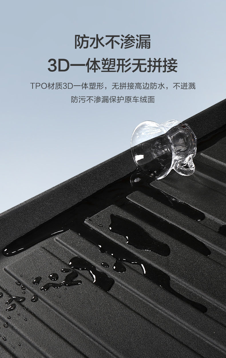 Suitable for Toyota Lei Ling trunk mat 2022 car interior decoration accessories tail box mat modification parts