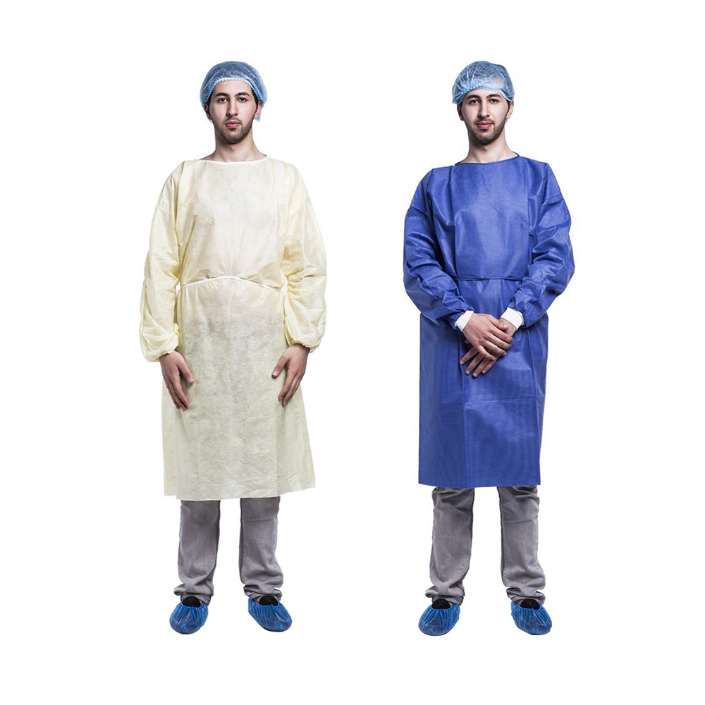 一次性隔离衣PP无纺布车间美容院工作服加厚防尘罩衣非医用手术衣