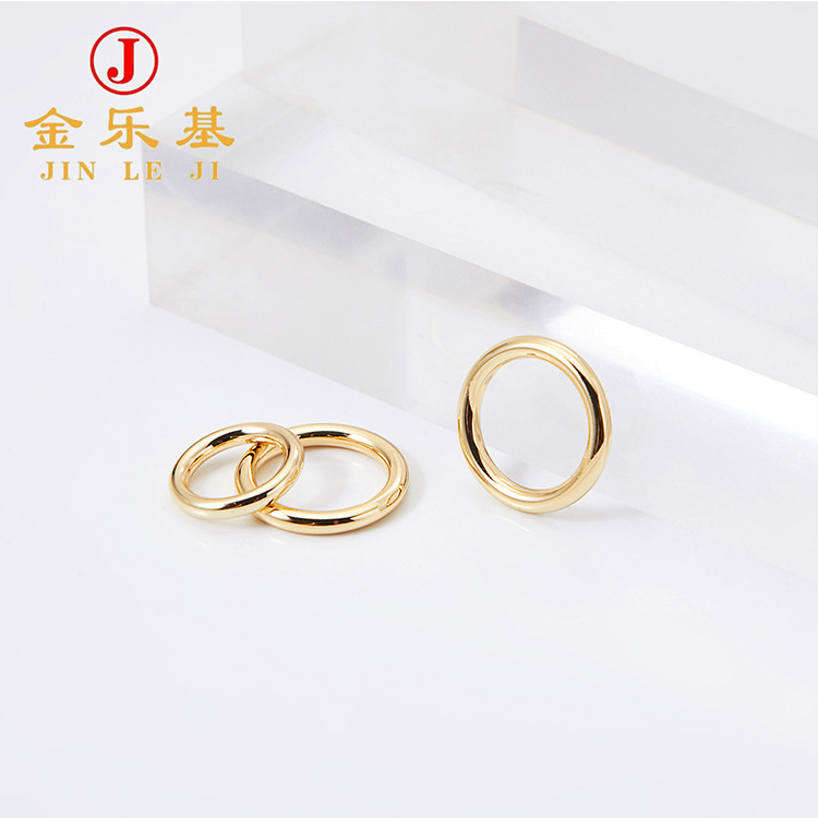 厂家直供箱包五金配件2分半 3分半小圆圈装饰圆环O形实心金属圆圈