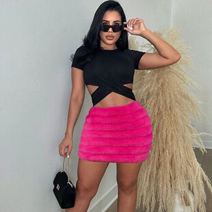 �羳���Ů�b2023�ﶬ�¿��Ƥ�ݶ�ȹ��朳���ë�qƤ�ݰ���ȹ