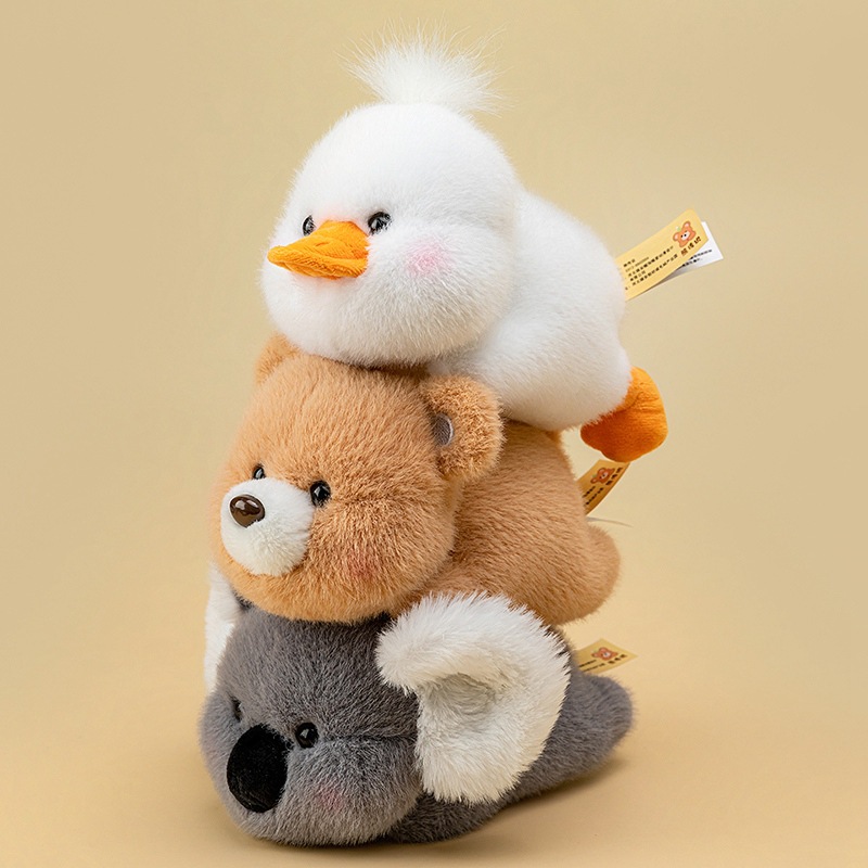 新款掌中宝毛绒玩具小熊考拉公仔可爱桌伴玩偶儿童安抚布娃娃