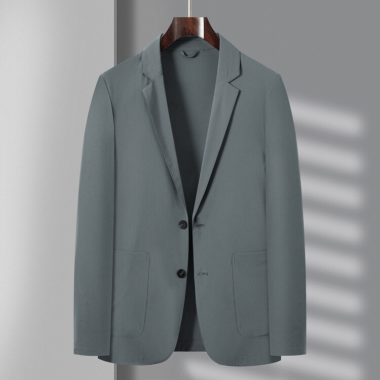 Summer Ice Silk Sunscreen Suit Men's Local Casual Suit High Elastic Middle-aged Dad Spring and Summer Single Western Jacket Summer Ice Silk Sunscreen Suit Men's Local Casual Suit High Elastic Middle-aged Dad Spring and Summer Single Western Jacket