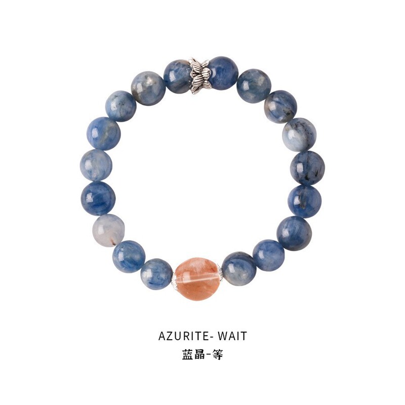 晗珞~海蓝宝锆石串珠手链夏日小清新水晶手串气质轻奢高级感手饰|undefined