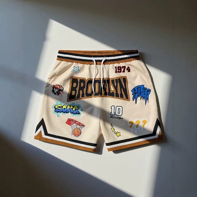 2026 Summer Hot-Selling American Style Trendy Brand Sports Casual 3D Digital Print Basketball Shorts for Men 2026 Summer Hot-Selling American Style Trendy Brand Sports Casual 3D Digital Print Basketball Shorts for Men