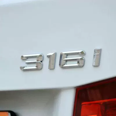 letter emblems, rear emblems, tail emblems, Car logo - standard-06-19-316i