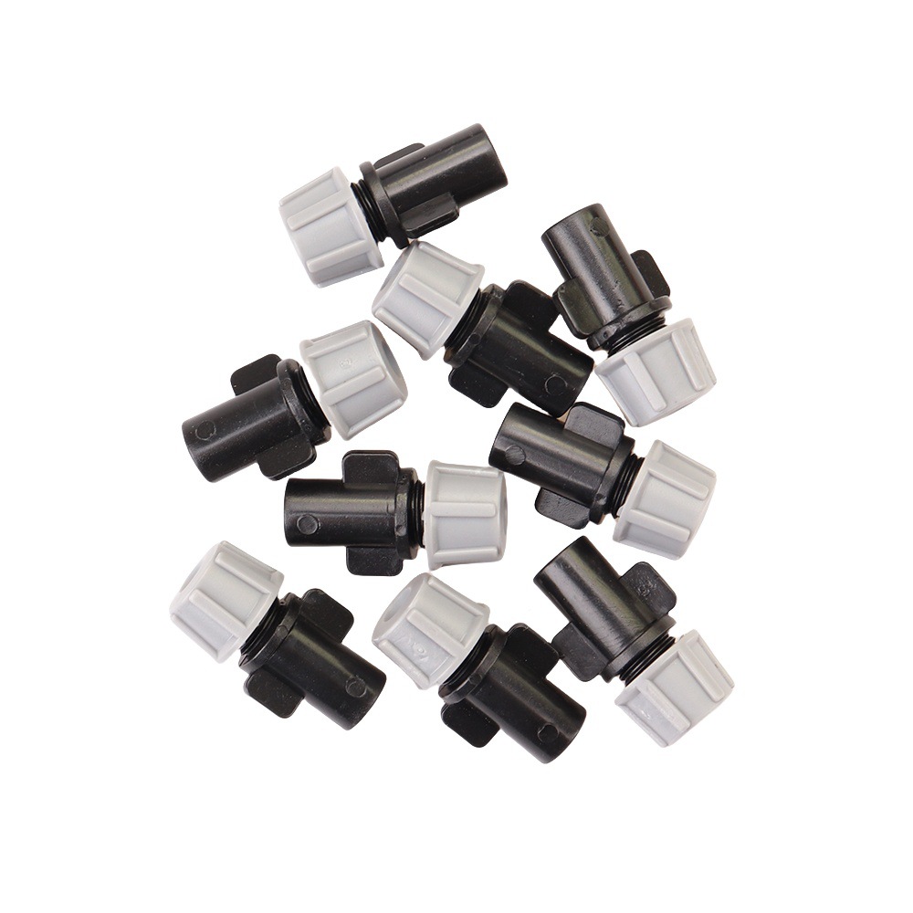 boquilla de pulverización gris transfronteriza para riego de jardín con salida única de enfriamiento de invernadero para humidificar hongos y micro boquilla de pulverización automática de riego