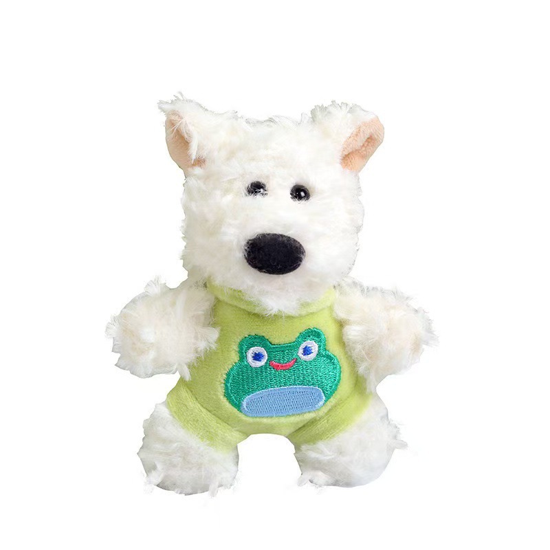 Pequeño colgante de peluche West Highlands bolsas de perros muñecas muñecas adorables regalo de estudiantes muñecas máquina de peluche lotes