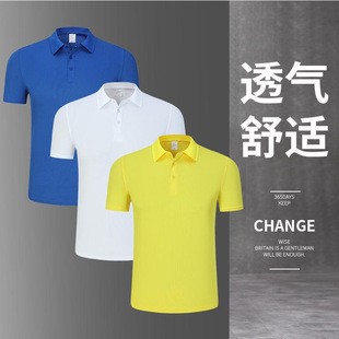 Summer New Polo Short-Sleeved T-Shirts for Men and Women Quick-Drying Advertising Shirts with Printed Logo Work Clothes Factory Clothes Cultural Shirts