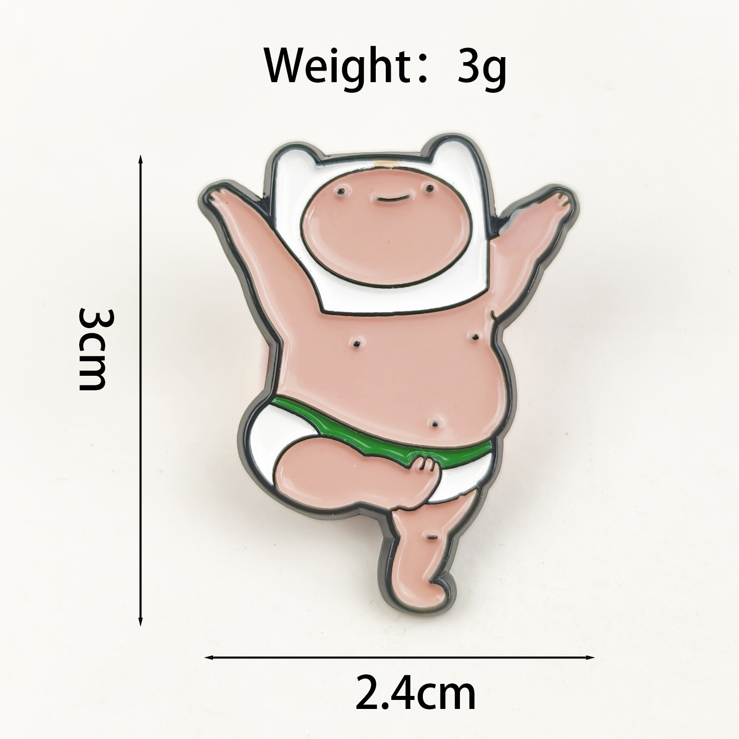 Personalidad lindo hombre gordo insignia alfiler transfronterizo ins dibujos animados aleación goteo aceite divertido villano vestido broche