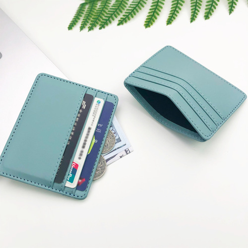 Cross-border card holder with large capacity card slots small card holder with multiple card slots for women small leather pu card holder card holder wholesale