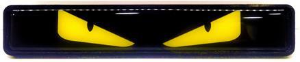 Trd Haver H6 coche logo pegatinas Sline Bora Civic LED luminoso coche modificación media malla luz decorativa diablo ojo image 7