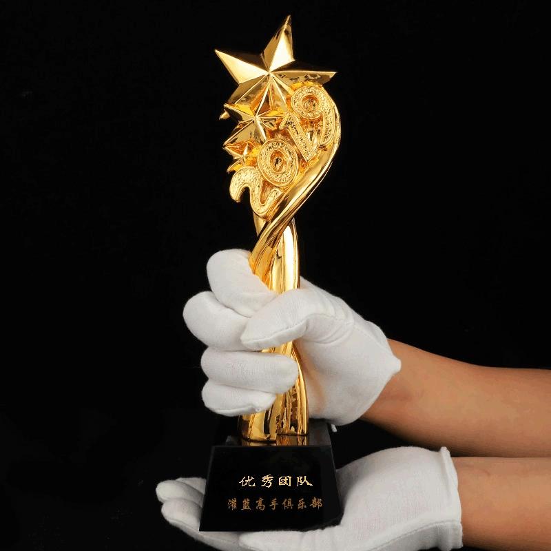 Кристальная награда-трофей в форме жетона из смолы, творческий подарок для outstanding сотрудника, будущая звезда, металлический сертификат, оптовая закупка
